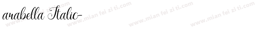 arabella Italic字体转换